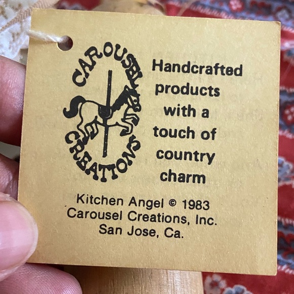 CAROUSEL CREATIONS 1983 KITCHEN ANGEL Stuffed Doll - Picture 4 of 6